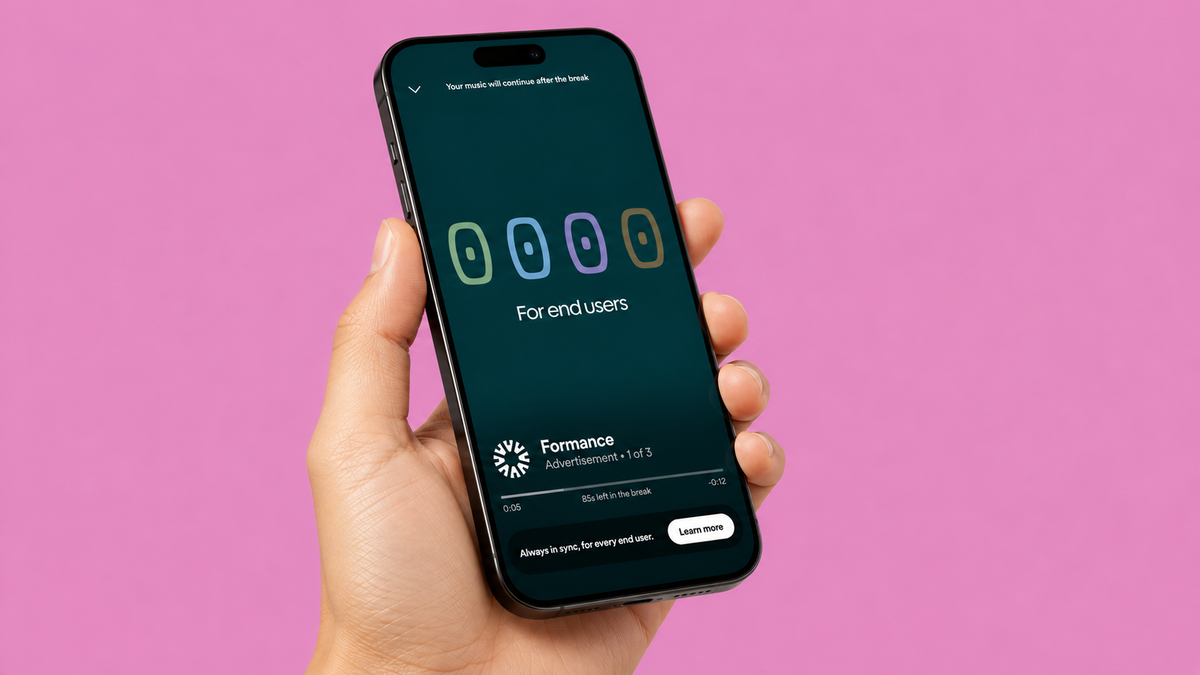 Animated Spotify advertising example by Jolt Studio